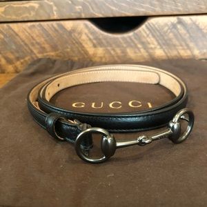 Black Gucci belt w/dust bag